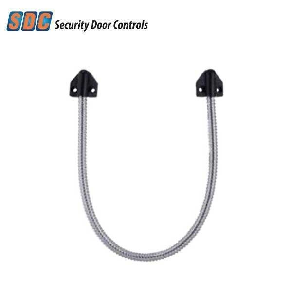 Power Transfer Door Loop, Stainless Steel, 1/4" Inner Diameter x 18" Length Conduit, With Black Plas